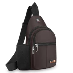 New Waterproof Crossbody Bag, Fashionable Chest Bag, Multifunctional Casual Single Shoulder Water Cup, Men's Backpack for Travel