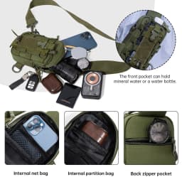 Water Bottle Bag, Cross-Body Water Bottle Bag, Multi-Functional Cup Protective Cover, Water Cup Cover, Cycling Bag, Professional Camping Outdoor Chest Bag