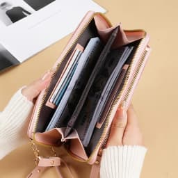 2025 New Touch Screen Mobile Phone Bag Handbag Female Crossbody Wallet One-Shoulder Transparent Coin Purse