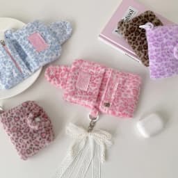 Winter INS Fashion Leopard Print Plush Snap Wallet Card Bag Cute Japanese Girl Pendant Coin Wallet Change Storage Bag Kids Gifts