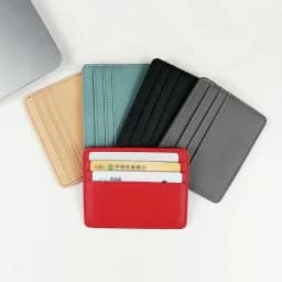 1Pc Pu Leather ID Card Holder Candy Color Bank Credit Card Box Multi Slot Slim Wallet for Women Men Business Card Cover