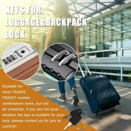 TSA007 TSA002 Master Keys for Luggage Replacement for Bag Luggage Suitcase Customs (TSA007 TSA002-Black)