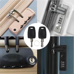 TSA007 TSA002 Master Keys for Luggage Replacement for Bag Luggage Suitcase Customs (TSA007 TSA002-Black)