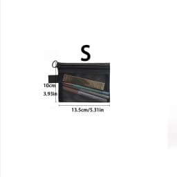 1/5/10pcs Mesh Clear Cosmetic Bags Women Black Makeup Bag Portable Travel Toiletry Organizer Case Lipstick Storage Pouch Gift