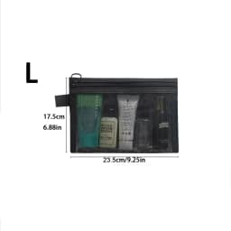 1/5/10pcs Mesh Clear Cosmetic Bags Women Black Makeup Bag Portable Travel Toiletry Organizer Case Lipstick Storage Pouch Gift