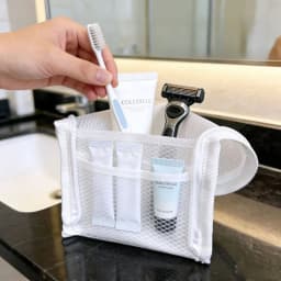 1/2pcs EVA Mesh Cosmetic Bag Travel Stand Storage Makeup Bag Organizer Female Make Up Pouch Portable Toiletry Beauty Case