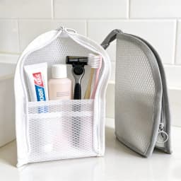 1/2pcs EVA Mesh Cosmetic Bag Travel Stand Storage Makeup Bag Organizer Female Make Up Pouch Portable Toiletry Beauty Case