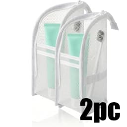 1/2pcs EVA Mesh Cosmetic Bag Travel Stand Storage Makeup Bag Organizer Female Make Up Pouch Portable Toiletry Beauty Case