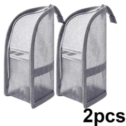 1/2pcs EVA Mesh Cosmetic Bag Travel Stand Storage Makeup Bag Organizer Female Make Up Pouch Portable Toiletry Beauty Case
