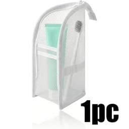1/2pcs EVA Mesh Cosmetic Bag Travel Stand Storage Makeup Bag Organizer Female Make Up Pouch Portable Toiletry Beauty Case