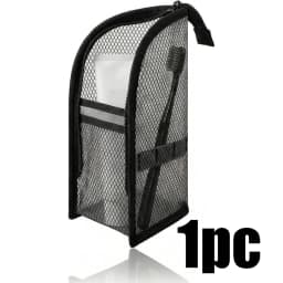 1/2pcs EVA Mesh Cosmetic Bag Travel Stand Storage Makeup Bag Organizer Female Make Up Pouch Portable Toiletry Beauty Case
