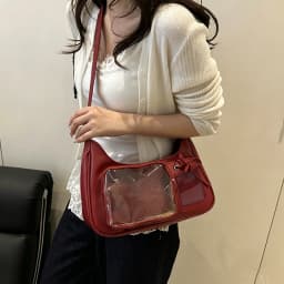 Y2k Harajuku Shoulder Bag Women Korean Transparent Ita Bag School Crossbody Bag Female Japanese Designer Preppy Handbag Purse