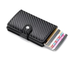 Anti Rfid Bank Card Holder Wallets for Men Luxury Brand MaleLeather Credit Cardholder Case Luxury Small Slim Thin Smart Wallet