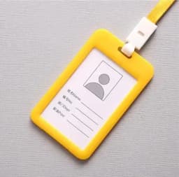 Unisex Colorful Employee Id Case with Lanyard Double Side Id Credit Card Holder Access Bus Card Case Badge Holder Card Sleeve