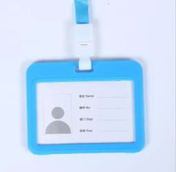 Unisex Colorful Employee Id Case with Lanyard Double Side Id Credit Card Holder Access Bus Card Case Badge Holder Card Sleeve