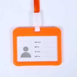 Unisex Colorful Employee Id Case with Lanyard Double Side Id Credit Card Holder Access Bus Card Case Badge Holder Card Sleeve
