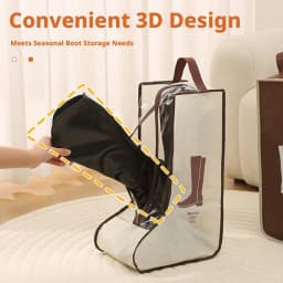Waterproof Tall Boots Storage Bag Moistureproof Dustproof Boot Protection Cover Portable Travel Shoe Organizer Pouch