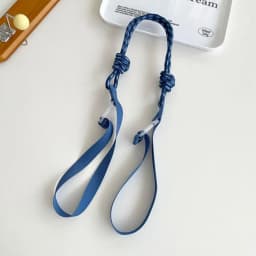 Knitted Small Bag Extension Belt Wrist Bag Colorful Pull Button Case Shoulder Strap Korean Fashion Bag