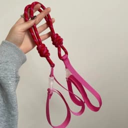 Knitted Small Bag Extension Belt Wrist Bag Colorful Pull Button Case Shoulder Strap Korean Fashion Bag