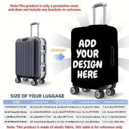 Custom Luggage Covers - Personalize with Your Name, Photos, and Logos | Durable Polyester | Washable Travel Accessories—the Perf