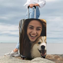 Custom Luggage Covers - Personalize with Your Name, Photos, and Logos | Durable Polyester | Washable Travel Accessories—the Perf