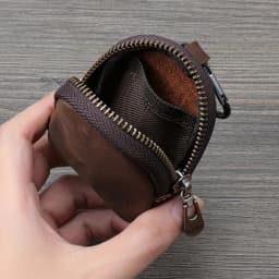 Retro Genuine Leather Coin Purse Mini with Zipper Small Zipper Pouch Key Bag Pendant For Coins Earphones Accessories