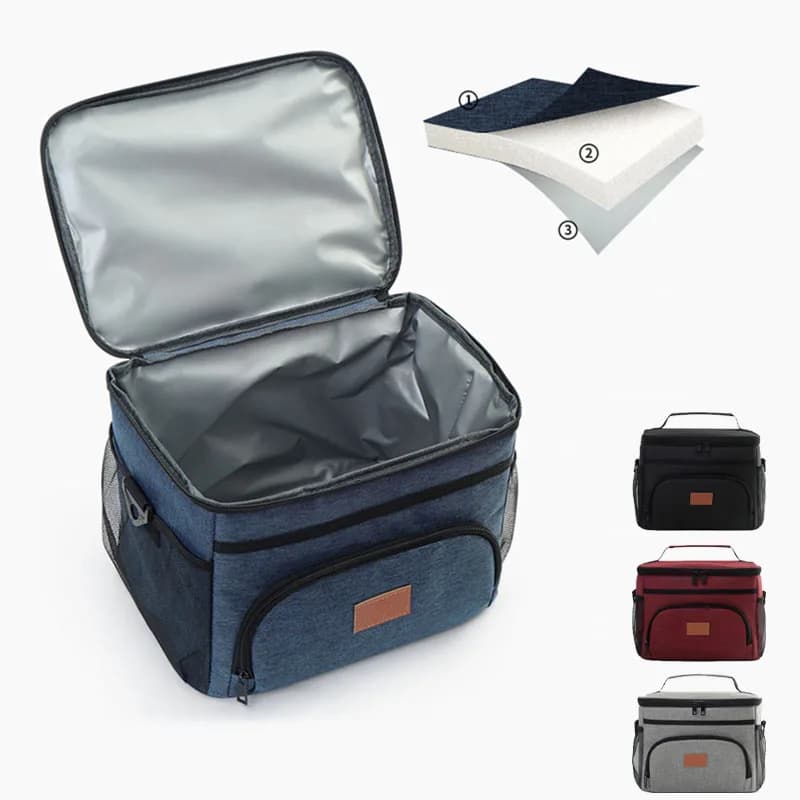 Large Capacity Leak Proof Lunch Backpack Thermal Large Picnic Cool and Warm Insulated Bag Outdoor Storage Shoulder Bag