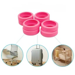 8pcs Silicone Luggage Wheel Covers Suitcase Caster Protectors Reduce Noise Trolley Box Casters Cover Travel Luggage Accessories