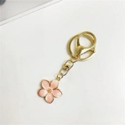 White Pear Blossom Keychain Cute Accessories Keychain Couple Matching Keyrings Pendant Wholesale Items For Boutique