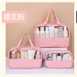 Portable Travel cosmetic bag Women Transparent Makeup Bag Large-Capacity Bath Wash Bags Multifunction Waterproof Storage Case