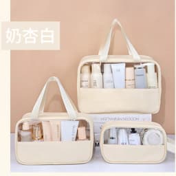 Portable Travel cosmetic bag Women Transparent Makeup Bag Large-Capacity Bath Wash Bags Multifunction Waterproof Storage Case