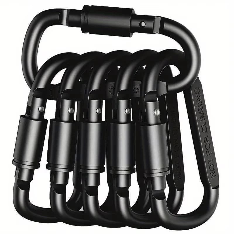 4/6PCS Metal Buckle Set for Key Camping Survival EDC Outdoor Keychain Clip Alloy Aluminum Tactical Caribiner Hook Karabiners