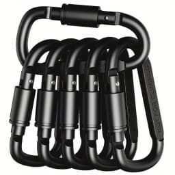 4/6PCS Metal Buckle Set for Key Camping Survival EDC Outdoor Keychain Clip Alloy Aluminum Tactical Caribiner Hook Karabiners