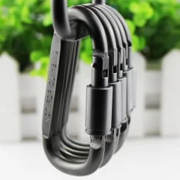 4/6PCS Metal Buckle Set for Key Camping Survival EDC Outdoor Keychain Clip Alloy Aluminum Tactical Caribiner Hook Karabiners