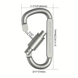 4/6PCS Metal Buckle Set for Key Camping Survival EDC Outdoor Keychain Clip Alloy Aluminum Tactical Caribiner Hook Karabiners