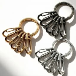 Metal O Ring Spring Clasps with 5pcs Hook Buckles for DIY Openable Round Carabiner Keychain Clips Hook Buckles accessories