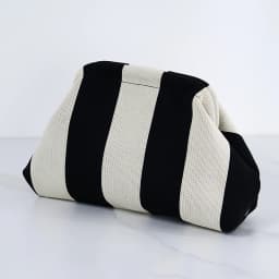Women's Striped Beach Clutch Bag Versatile Small Woven Crochet Handbags Purses Knitting Dumpling Clutch Casual Bag