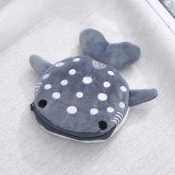 New Cartoon Shark Plush Coin Purse Cute Coin Holder with Keyring Data Cable Organiser Zippered Pouch Small Gift