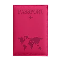 PU Leather Passport Cover for Men & Women Organizer - Protective Card Holder ID Document Covers World Map Travel Passport Case