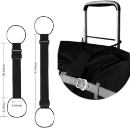 Adjustable Luggage Strap Travel Suitcase Add a Bag Belt Fixing Strap for Carry-on Bag