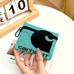 Brand C-Carhartt Waterproof Oxford Cloth Zipper Wallet Portable Hanging Small Coin Purse For Travel