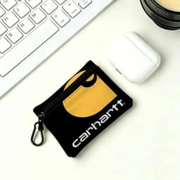 Brand C-Carhartt Waterproof Oxford Cloth Zipper Wallet Portable Hanging Small Coin Purse For Travel