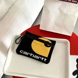 Brand C-Carhartt Waterproof Oxford Cloth Zipper Wallet Portable Hanging Small Coin Purse For Travel