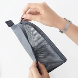 EVA Mesh Travel Toiletry Bag Stand‑up Cosmetic Organizer Bag Portable Transparent Mesh Makeup Zipper Bag for Women Daily Use