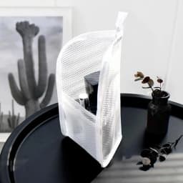 EVA Mesh Travel Toiletry Bag Stand‑up Cosmetic Organizer Bag Portable Transparent Mesh Makeup Zipper Bag for Women Daily Use