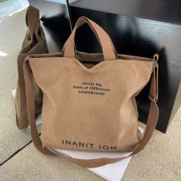 Japanese Minimalist Canvas Crossbody Satchel Thick Washable Handbag with Large Capacity Unisex Fashion Shoulder Bag for Students