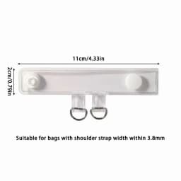 2pcs High Quality PVC Bag Strap Extension Buckle Transparent Bag Strap Clip Backpack Buckle Bag