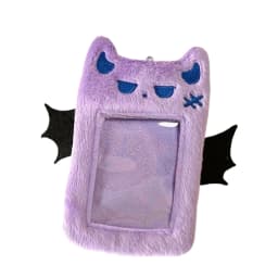 Cute Bunny Plush Photo Holder Student ID Card Holder Rabbit with Bowknot Design Photo Album Photo Protector Cover Gift for