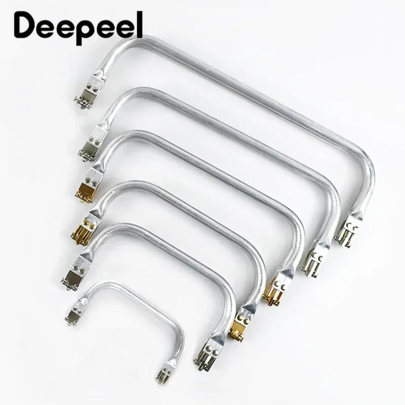 1-5Pcs Metal Kiss Clasp Purse Frame Cloud Bag Doctor Aluminium Tube Handle Buckle DIY Bags Clutch Handles Hardware Accessories