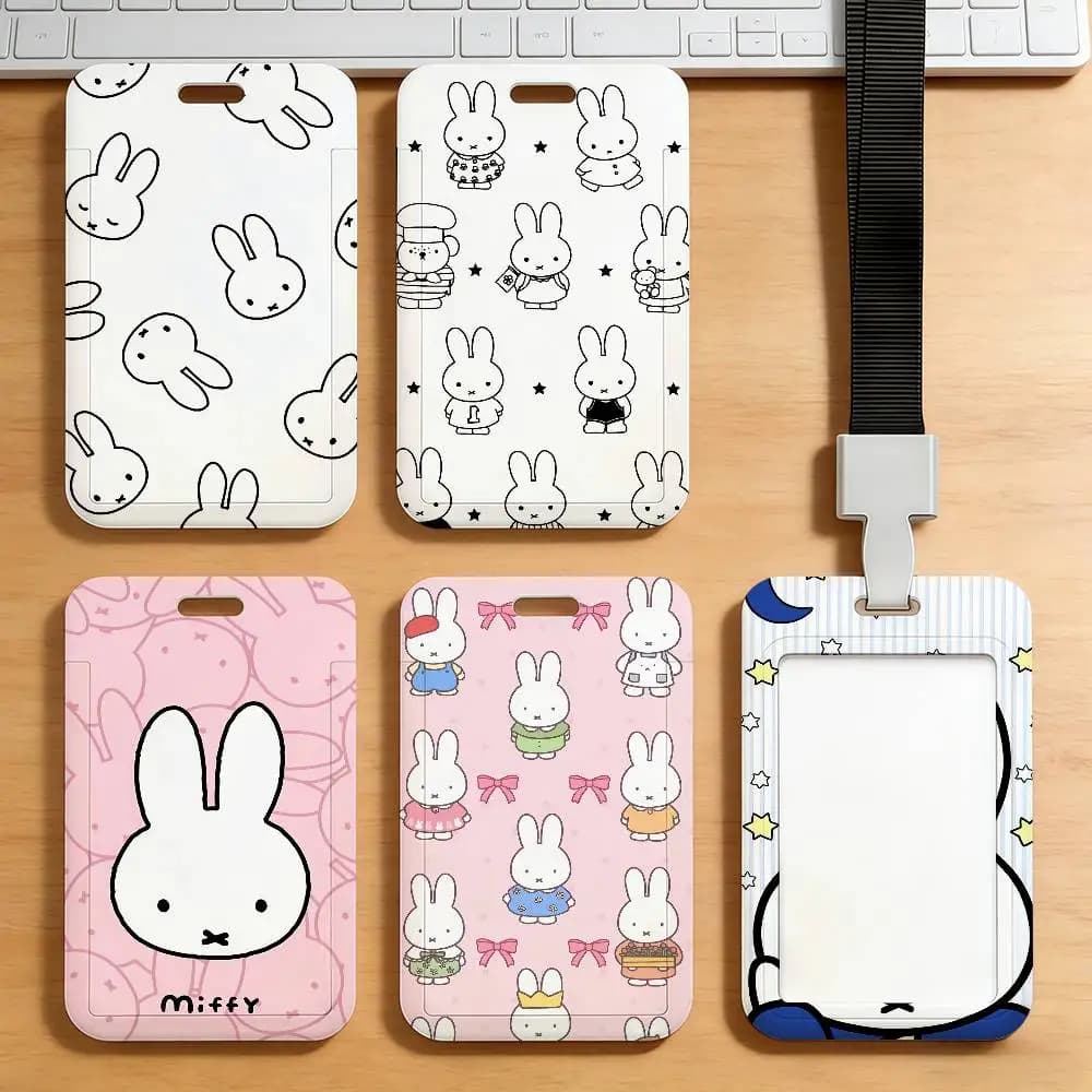 Cartoon M-Miffys-S Rabbit Cute Card Holder Student Campus Meal Cards Public Transport Subway Cardcase